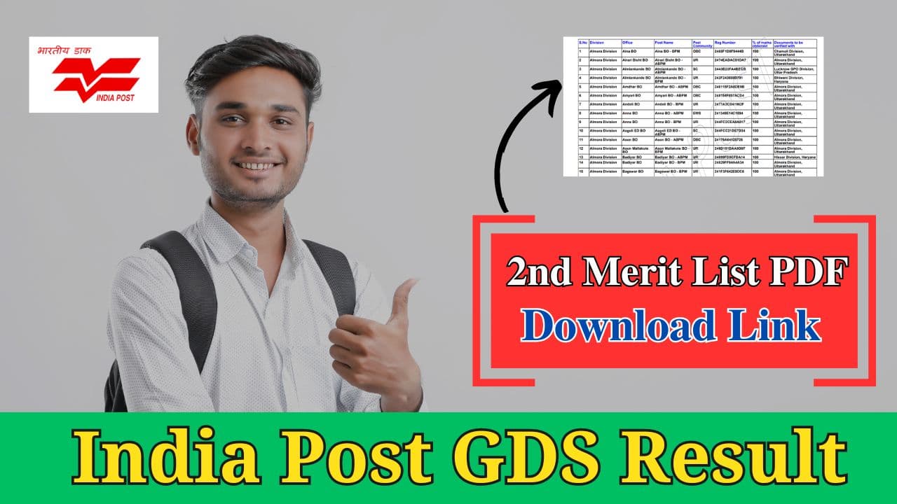 india post gds result 