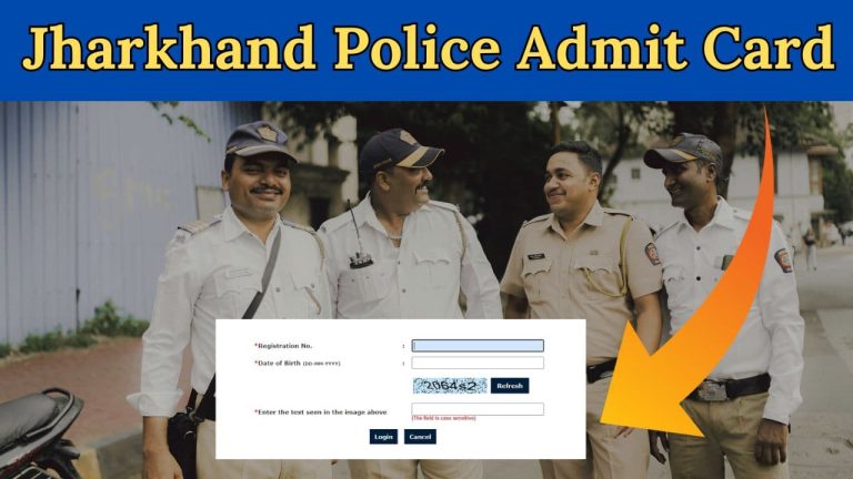 jharkhand police admit card