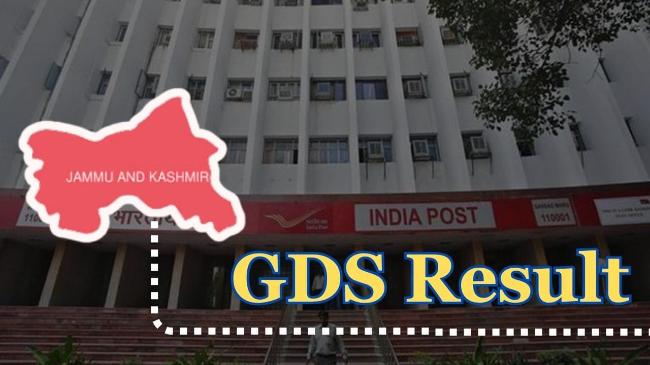 JK GDS Result 2024, Jammu & Kashmir Gramin Dak Sevak 1st Merit List