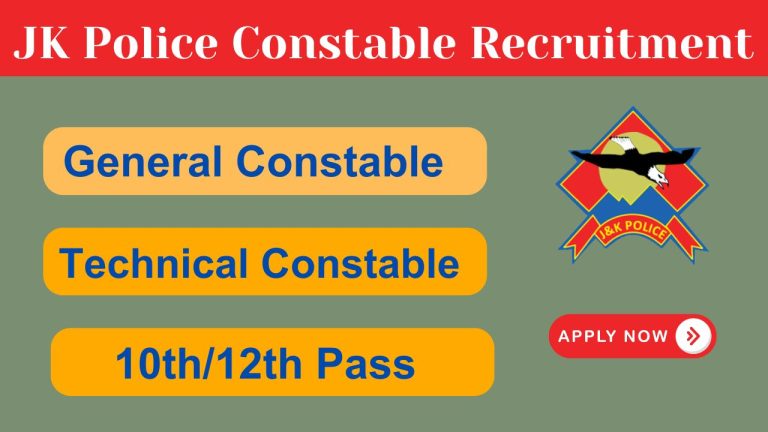 jk police constable recruitment