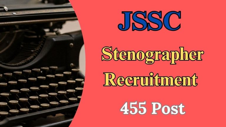 jssc stenographer recruitment