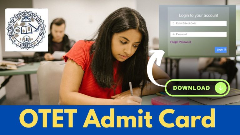 otet admit card