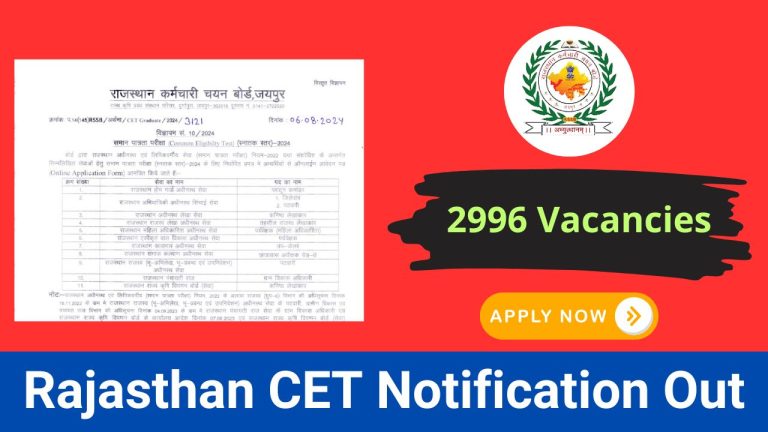 rajasthan cet notification