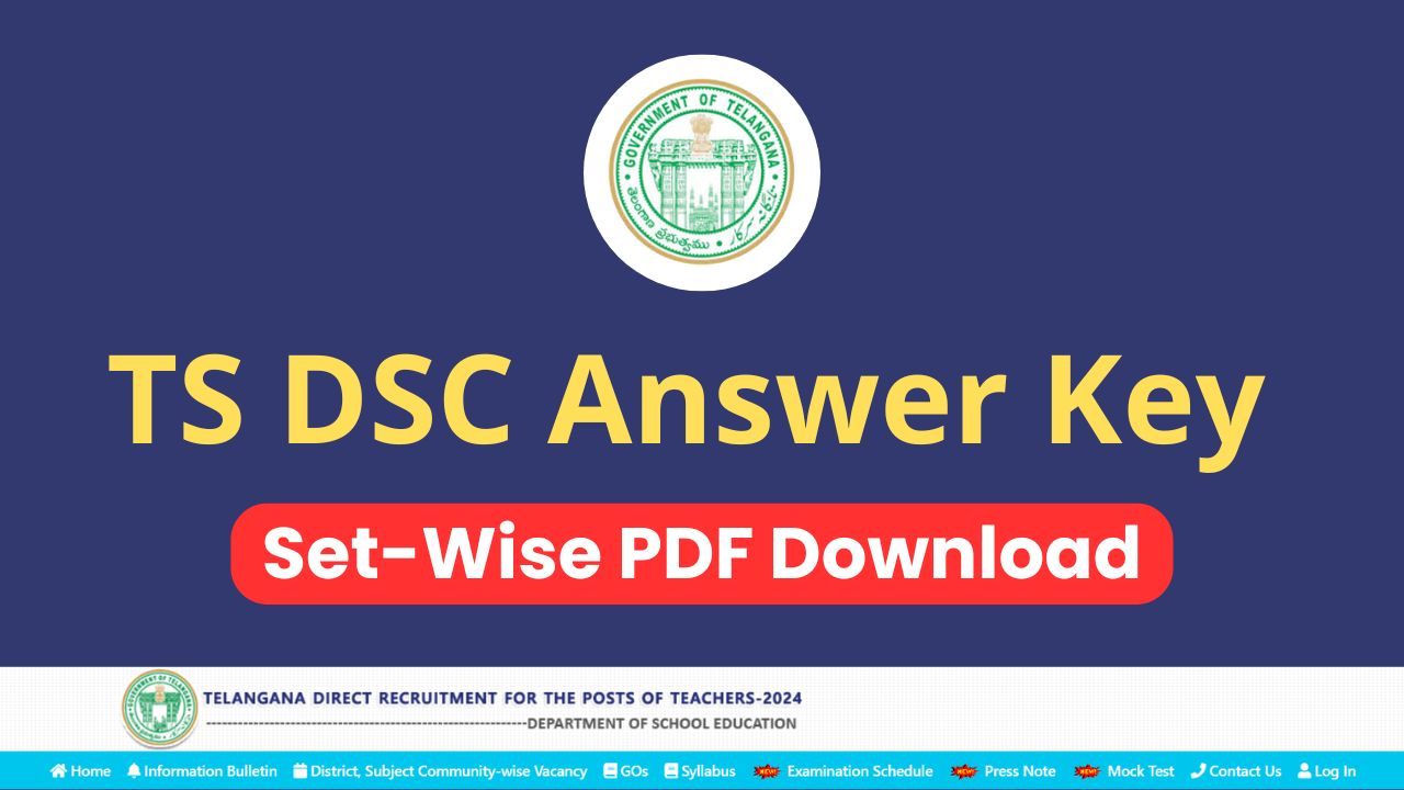 ts dsc answer key