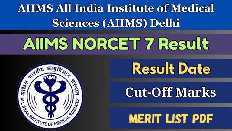 aiims norcet 7 result