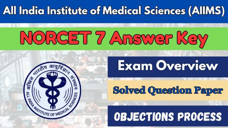 aiims norcet answer key