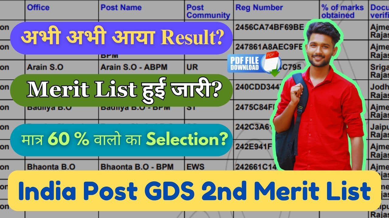 india post gds 2nd merit list