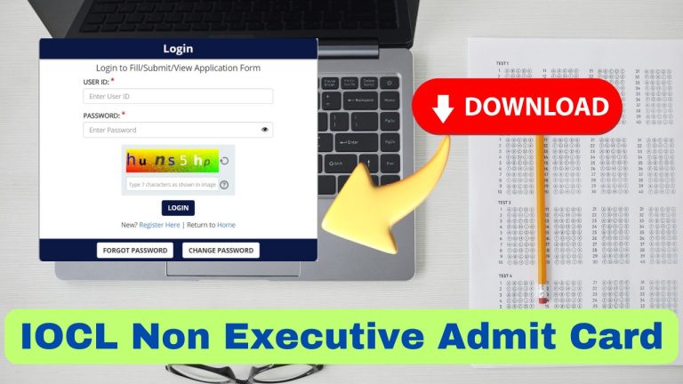 iocl non executive admit card