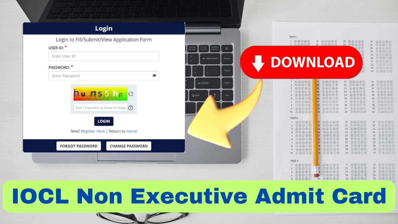 iocl non executive admit card