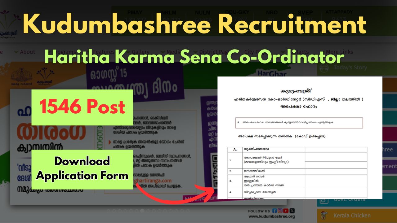 kudumbashree recruitment