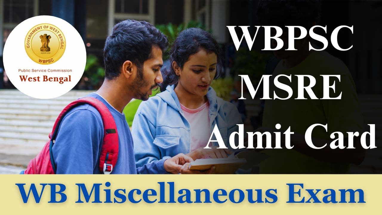 wb msre admit card